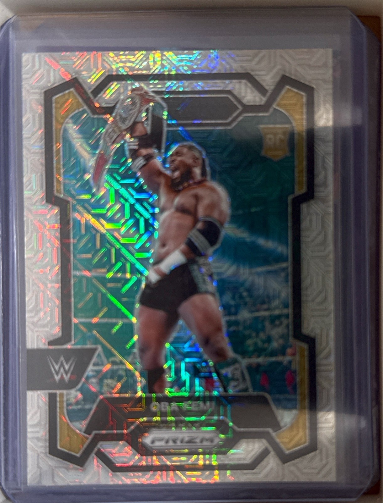 2024 Prizm WWE Oba Femi RC Mojo /25 NXT Prizm Rookie SSP