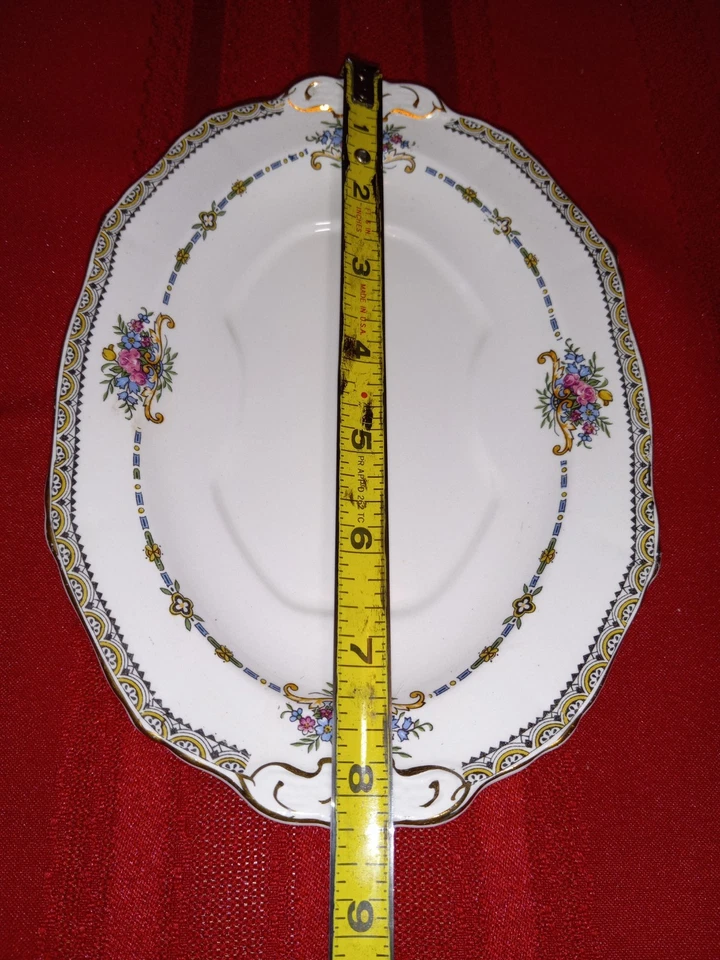 Alfred Meakin Osiris Shape platter Art Deco 1930 Staffordshire, England VTG RARE - Image 2 of 4