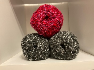 Loops & Threads Country Loom Lot of 3 Steel Grey Kiss Me Super Bulky