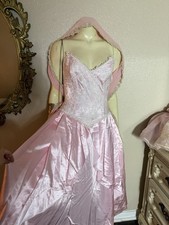 Gunne Sax Pink Satin Dress