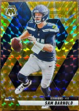Sam Darnold Panini mosaic yellow burst insert seattle seahawks legend star QB