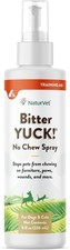 NaturVet BITTER YUCK No Chew Spray For Dog/Cat/Horse - Water Based 8 oz 2 PACK