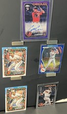 2024 Topps Chrome Colton Cowser Purple Speckle RC Auto /299 Sp Santa Xmas