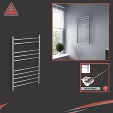 Image of Electric Bathroom Towel Rail Brushed Stainless Steel 500mm(w) x 800mm(h) 150W