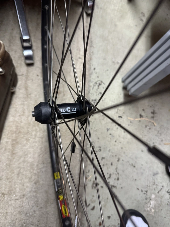 Wasatch Cycle Works Front Wheel 26“ Rare Vintage MTB Rim disc & brake Mavic X618