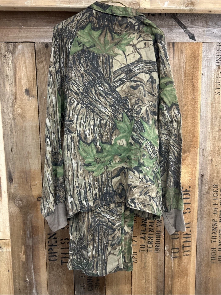 Vintage Spartan Realtree Camo Hunting Jacket & Pants Mask Lightweight USA Medium - Image 3 of 4