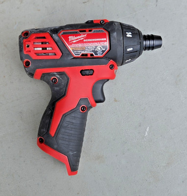 Milwaukee 2401-20 Cordless 12v Screwdriver  TOOL ONLY - ONLY USED TWICE /#23