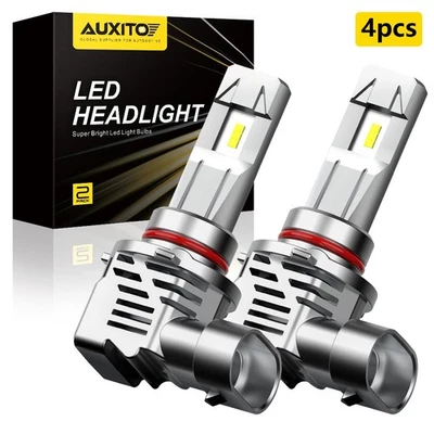 AUXITO 4X 9005 HB3 Headlight LED Bulbs Super 60W Bright White 12V 6500K Canbus - image 1 of 4