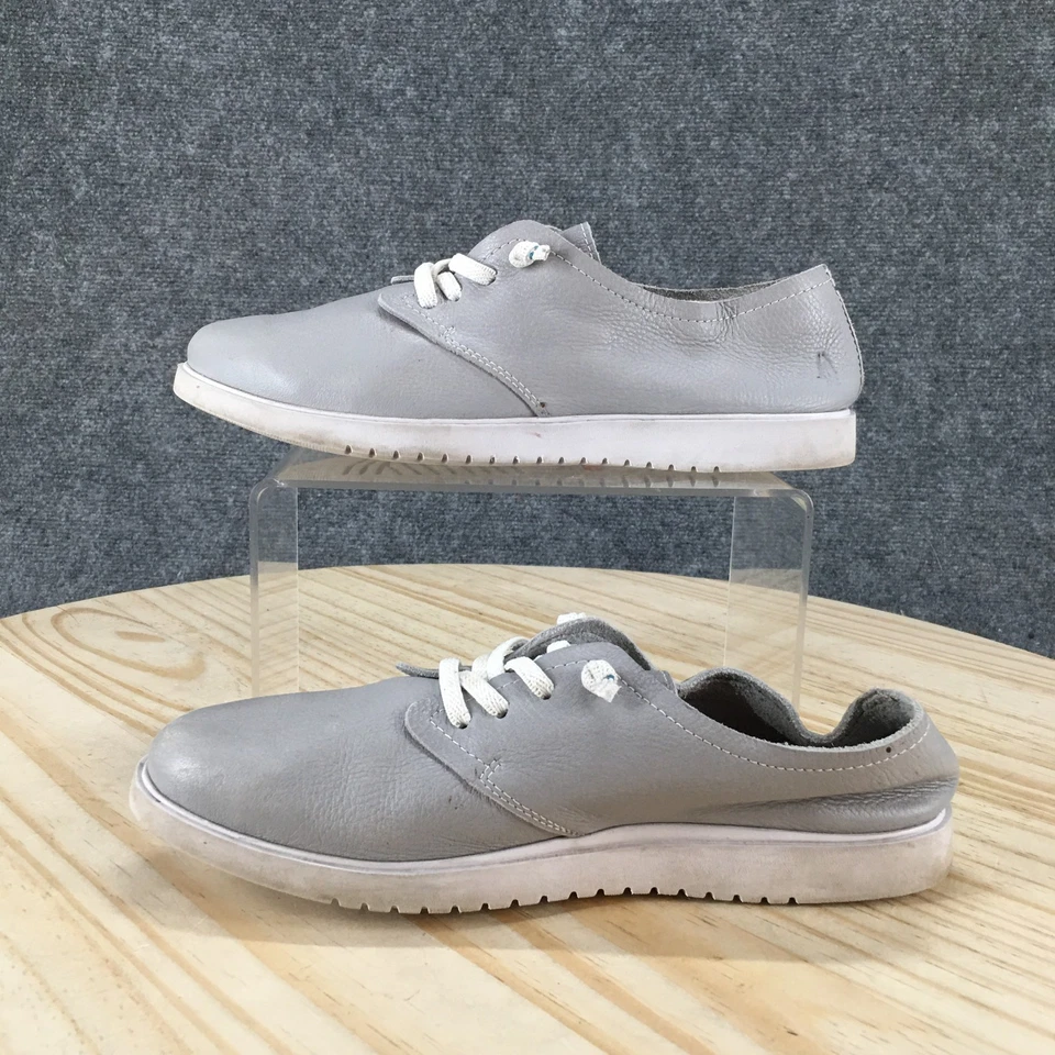 Zapatos Hush Puppies Mujer 6.5 M Moyen Tenis Gris Con Cordones Punta Redonda Informales Bajos Foto 2 de 4