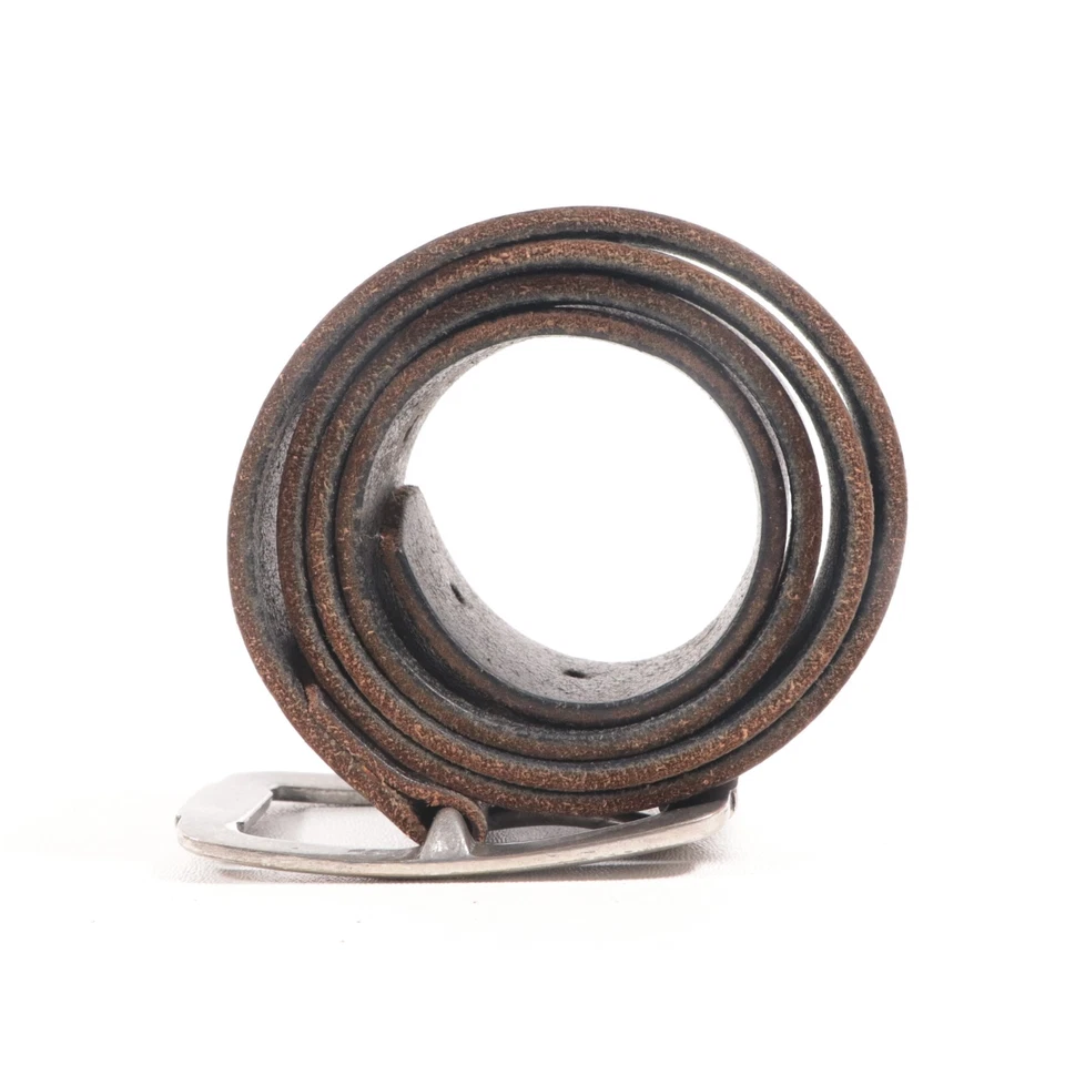 PISTIL BLack Brown 100% Leather Belt Women’s Size Medium Made in India - Image 3 of 4