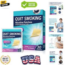Step 2,30 Patches,14mg Delivered Over 24 Hours,Stop Aid,Helping Quit Patch,St...