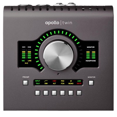 Universal Audio Apollo Twin DUO Core Audio Interface Real-Time Monitoring Used