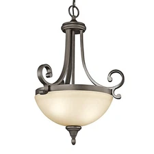 Kichler Monroe 2 Light Pendant Light Olde Bronze 43163 OZ