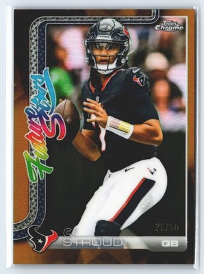 2025 Topps Chrome - Future Stars C.J. Stroud #FS-16 Refractor 28/50 GOLD