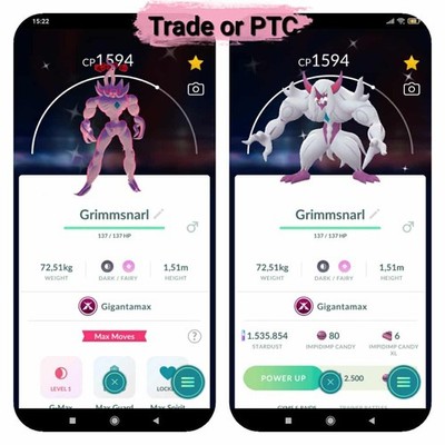 Pokemon Shiny Gigantamax Grimmsnarl - Tr'ade 20k or Tr'ade 1M or P.T.C
