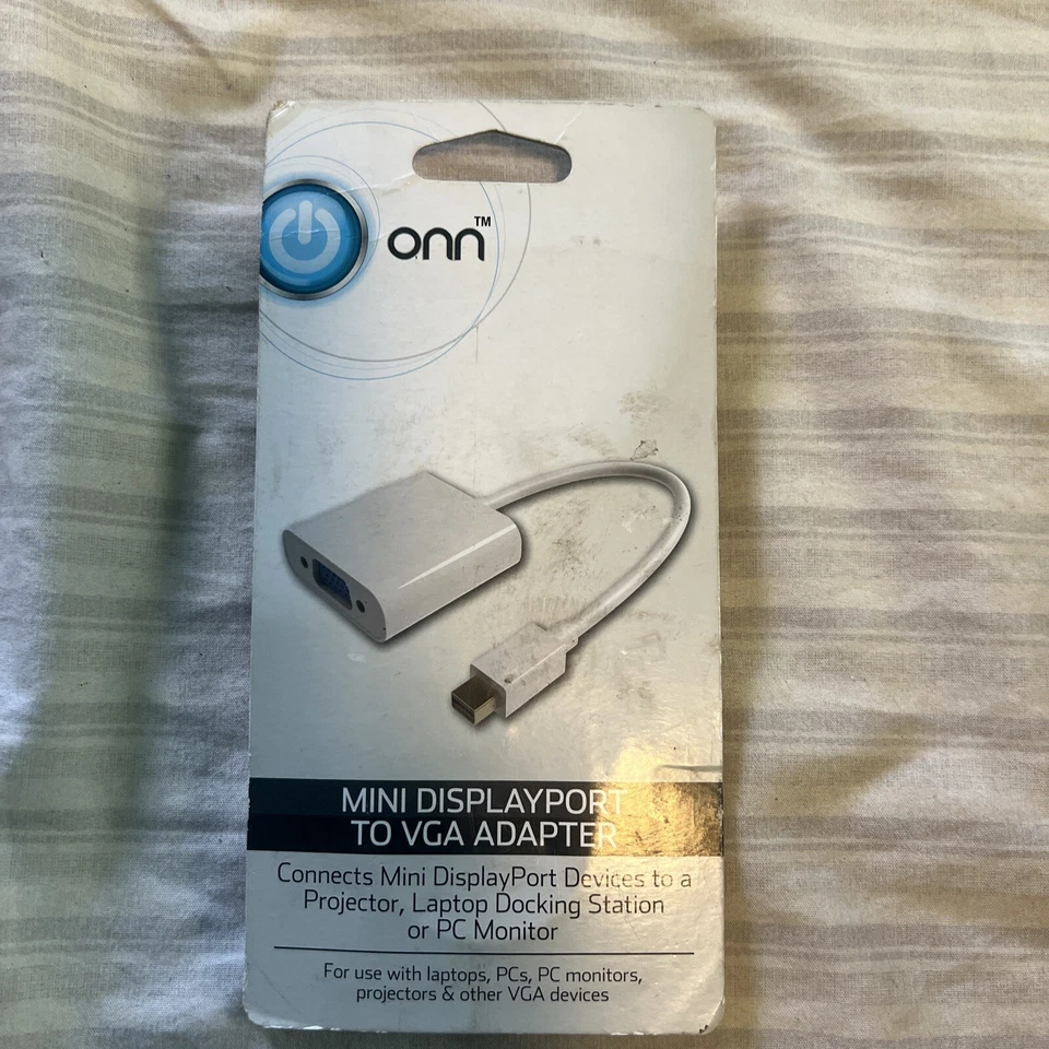 ONN ONA17AV052 Mini DisplayPort to VGA Adapter Mini DP to VGA Display [BIN A1] - Image 2 of 2