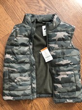 NWT Gymboree Baby Toddler Boy S'MORE Style Camo Puffer Vest 12-24
