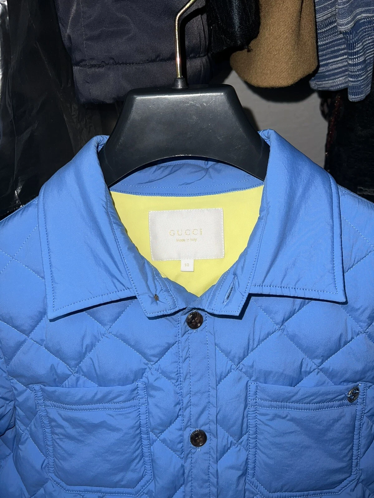 Cappotto sopracamicia giacca piumino Gucci autentico bambino ragazza taglia 10 anni