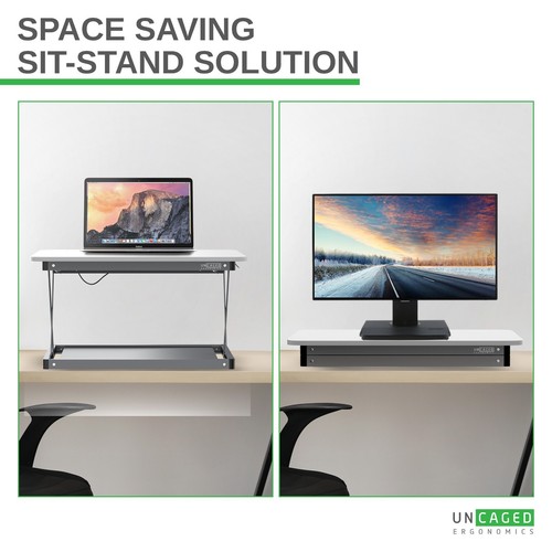 MINI Desktop Laptop Standing Desk Converter Riser Conversion Stand Topper cheap - Picture 2 of 9