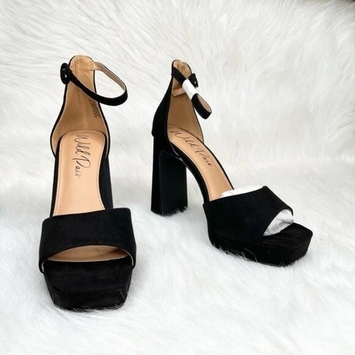 Wild Pair Hendryx Platform Sandals Black Size 6M