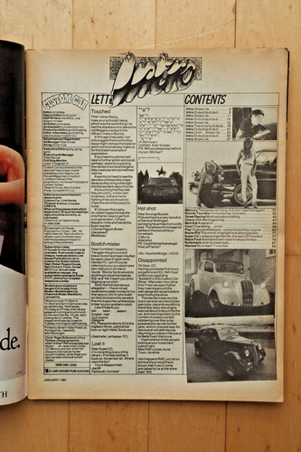 Custom Car Magazine January 1981. Hot Rod, Street, Modified, Cars, Motors - Picture 2 of 3