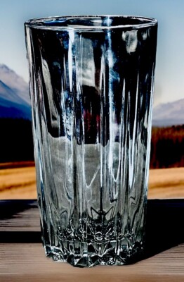 VTG. France Arcoroc Hussard Gorgeous Crystal Clear Cooler Hi-Ball Tumbler Glass