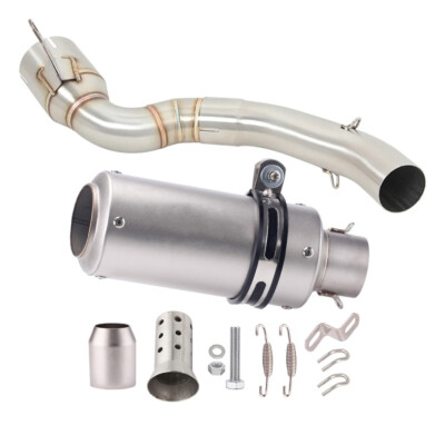 Bolt-on Muffler Exhaust Mid Tail Pipe Modified For DUKE 200 2020 2021 2022 2023