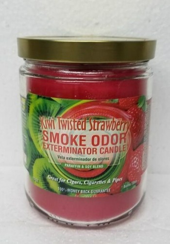 Smoke Odor Exterminator 13oz Jar KiwiTwistedStrawberry Assorted Set of 4 Candles - Picture 2 of 5