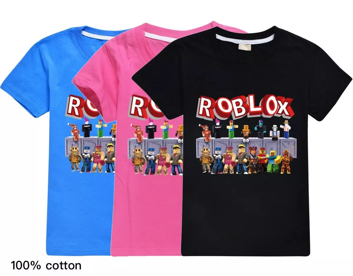 Roblox Boys Shirt Tri-Patterned Graphic Tee Red Size Large (14-16