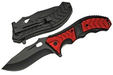 4 7/8 RED TACTICAL FOLDER POCKETKNIFE SPRING ASSIST -NEW IN BOX POCKET KNIFE