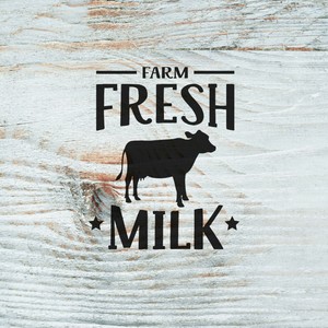 Farm Fresh Milk Cow Farmhouse Vinyl Adhesive Wall Decal Ebay