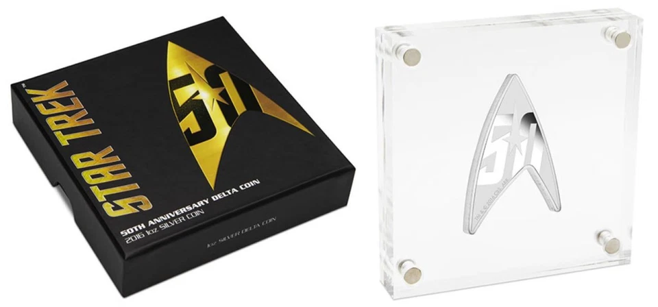 Australia 2016 Star Trek The Original Series 50th Ann. Moneda Delta Plata 1oz Foto 3 de 3