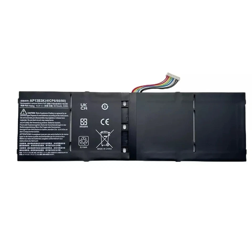 Batería AP13B3K AP13B8K para Acer Aspire M5-583P Series M5-583P-6637 M5-583P-6423 Foto 4 de 4