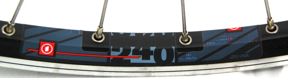 Vorderrad Mach1 240-Shimano Deore Nabe 28/29" Hohlkammerfelge geöst schwarz QR - Bild 3 von 3