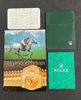 Authentic Rolex Factory 1992 Full Set Document For 1992 DateJust 16234 16233....