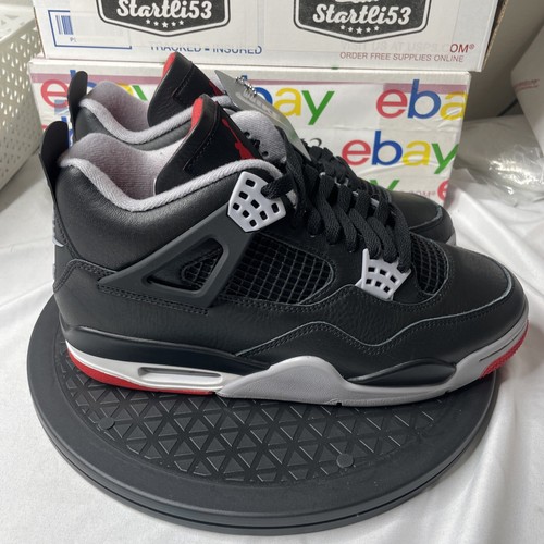 Jordan 4 Retro Bred Reimagined FV5029-006 Men's Size 11.5 New With Box Black Red - Picture 9 of 14