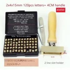 Hot Foil Stamping Brass Letters Tool Fire Heat Up Embossing Print Coding Mold