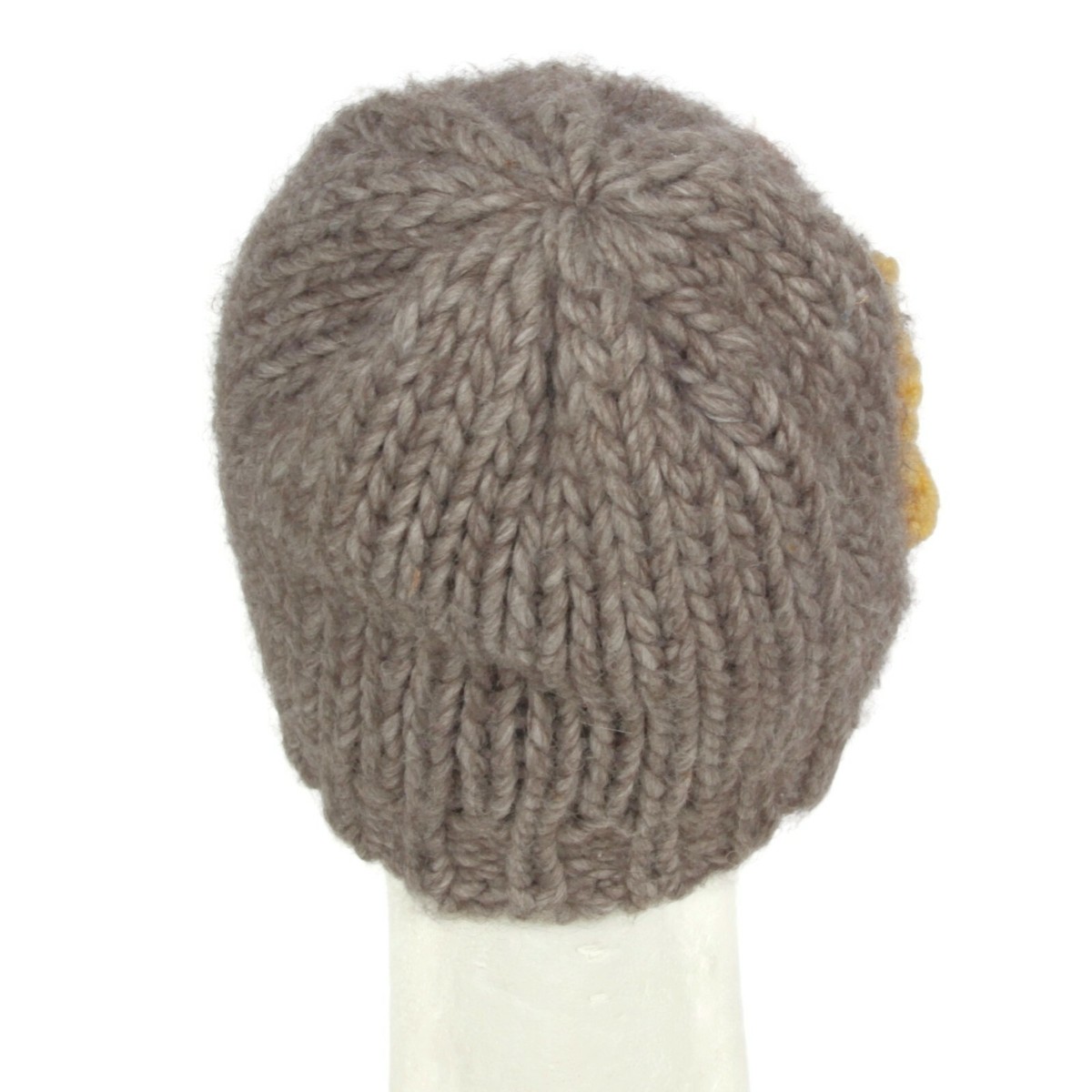 GELSO BIANCO Knit Boho Floral Beanie OS Gray Multi $65 Retail NWT Gelso Bianco Cute Cottagecore Beanie Hat Chunky Knit Floral  main image 3