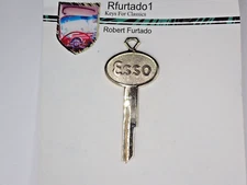 Gold Plated ESSO Key Blank for General Motors Vehicles 1935 to 1966 (H1098LA)