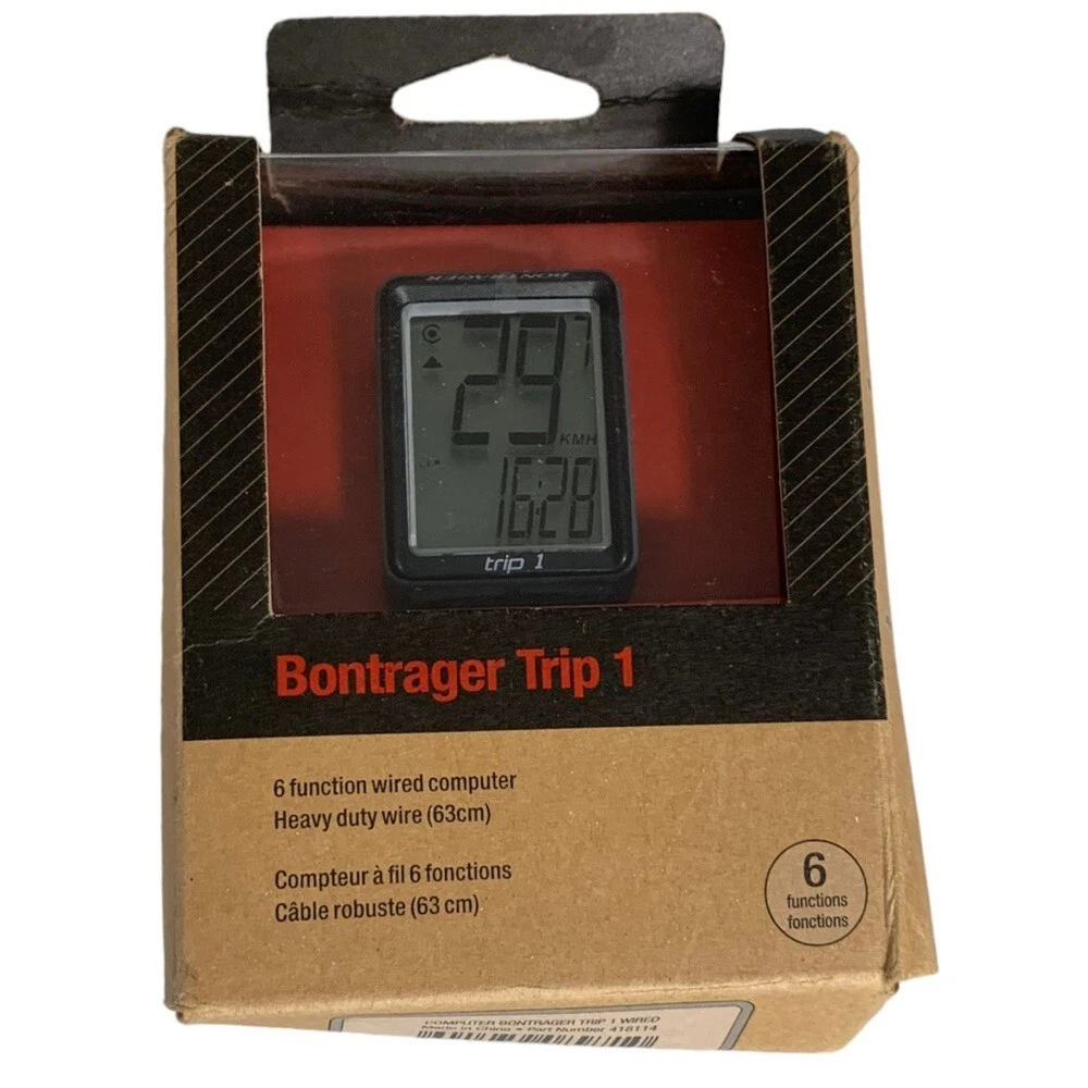 BONTRAGER Trip 1 Wired 6 Function Cycling Computer Speed Odometer Not Tested