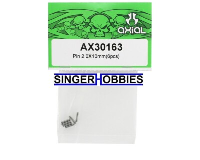 Axial AXIC3163 AX30163 Pin 2.0x10 (6) SCX10/SMT10/YETI/WRAITH/RR10/AX10 HH