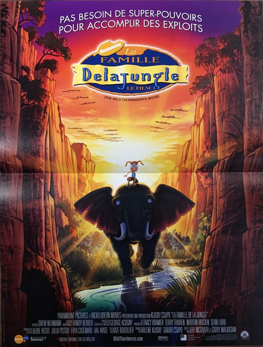 Affiche cinéma LA FAMILLE DELAJUNGLE LE FILM 40x60cm Poster WILD  THORNBERRYS