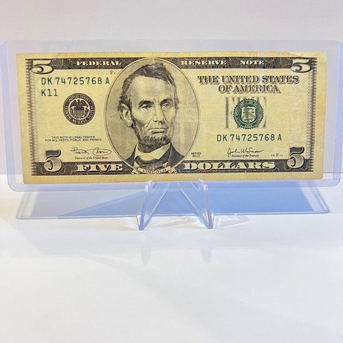 Series 2003 $5 Dollar Bill *F* (DK74725768A) Rare Old US Paper Currency