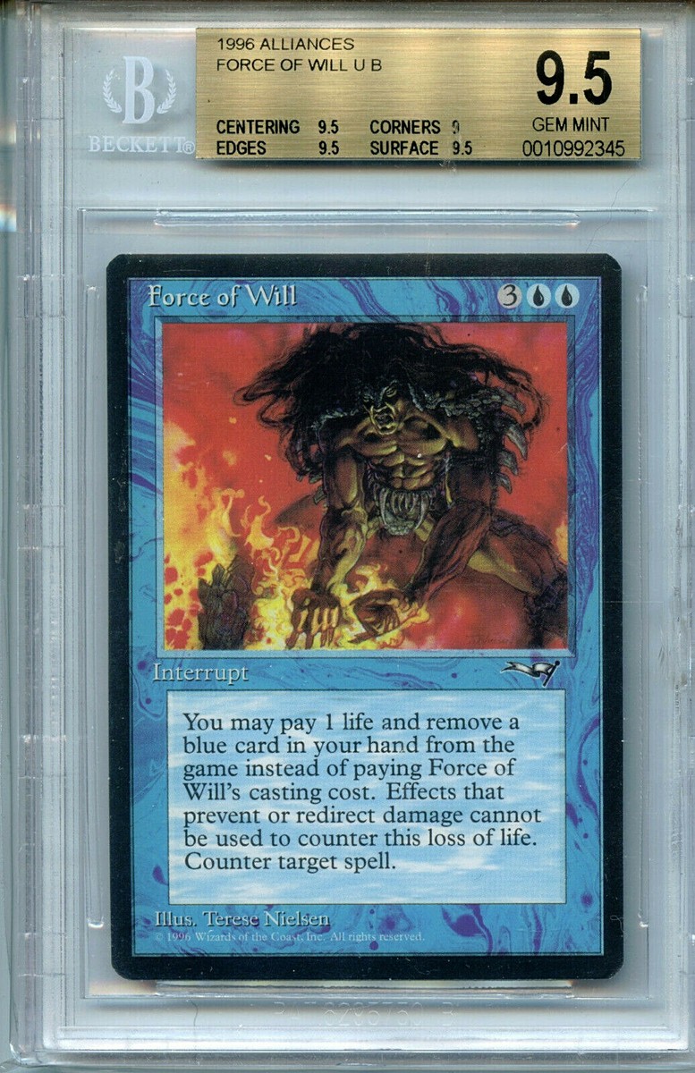 MTG Alliances Force of Will BGS 9.5 Magic card WOTC Amricons