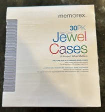 Memorex Slim Clear Jewel Cases New Sealed DVD CD 30-Pack