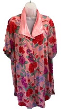 NEW Vintage Victoria  s Secret Gold Label 90s Satin Floral NightShirt Sleep M/L