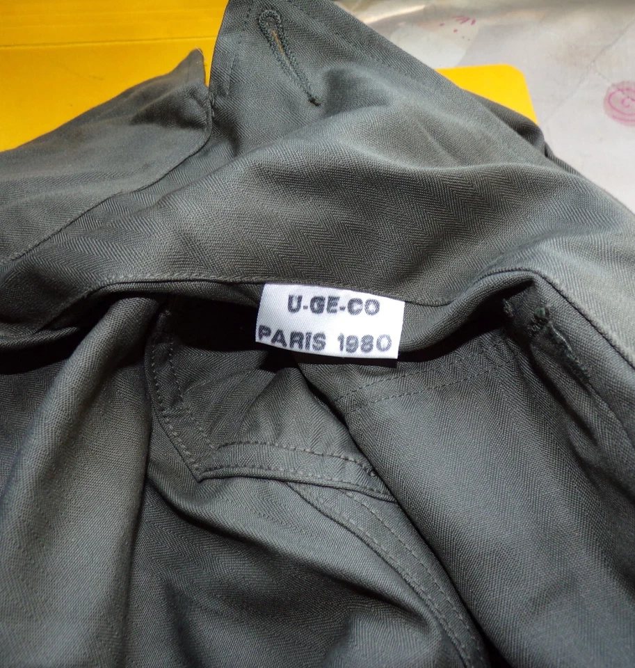 VESTE DE TREILLIS DE L'ARMEE DE L'AIR DE L'ARMEE FRANCAISE AVEC ETIQUETTE 1980 - Photo 4/4