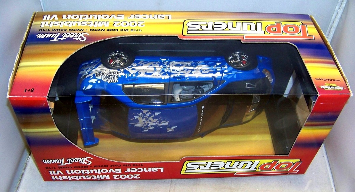 1:18 ERTL 2002 MITSUBISHI LANCER EVOLUTION VII TOP TUNERS