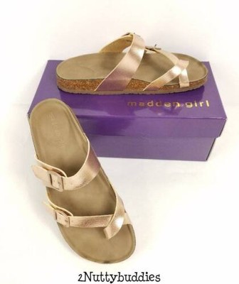 madden girl bryceee rose gold sandals
