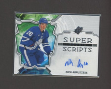 2022-23 SPx Rookie Superscripts Autograph #SSRNA Nick Abruzzese